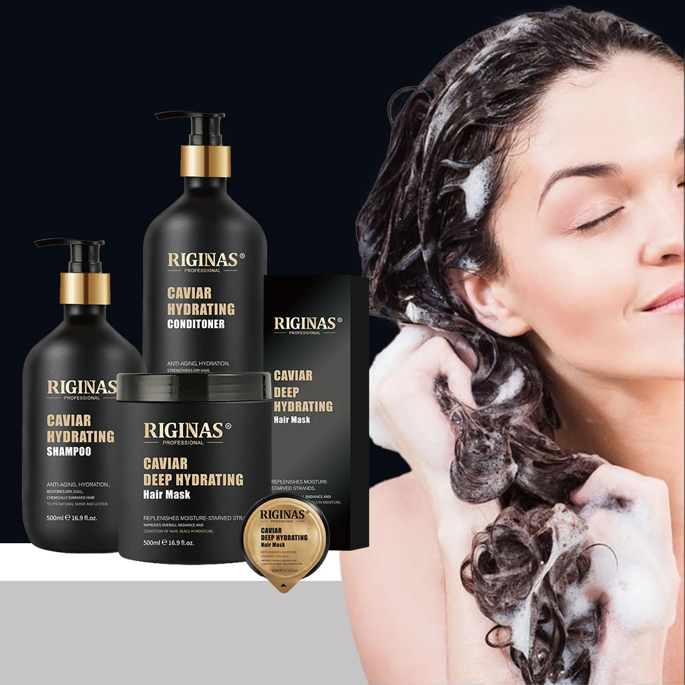 Riginas Customized Hair Mask Repair Deep Conditioning Caviar Hair Mask For Hair Treatment