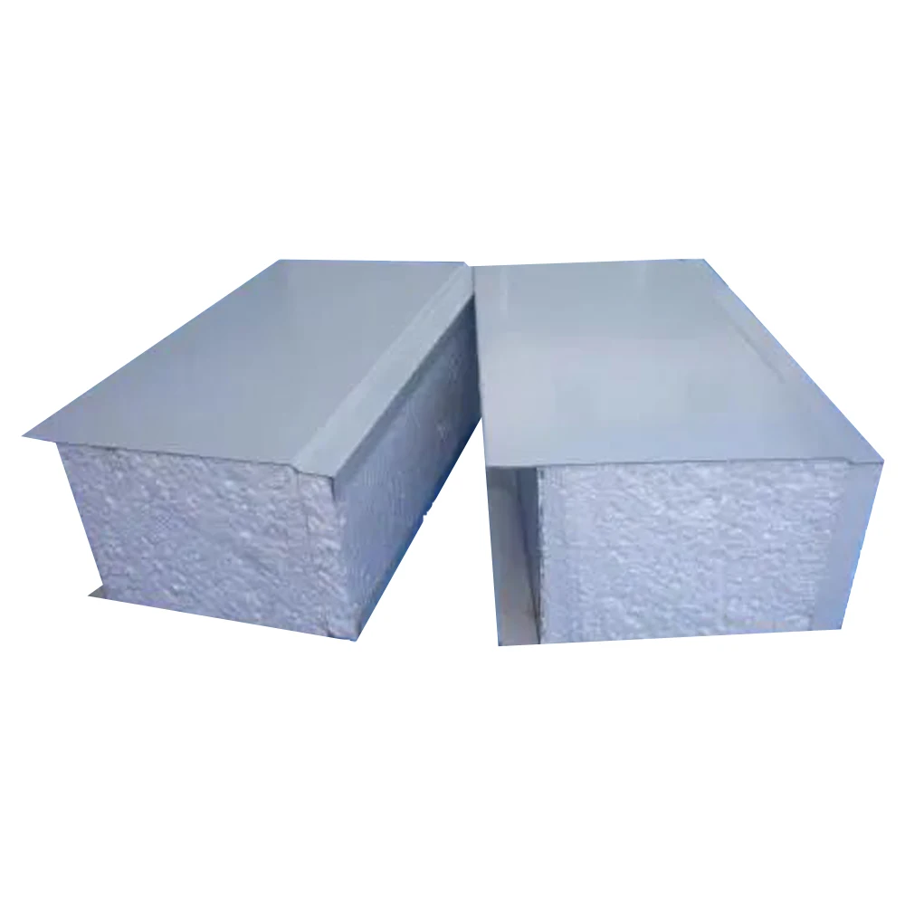 Easy installation mineral wool fire rated 100mm rock wool panel sandwich wall panel for factory house vila