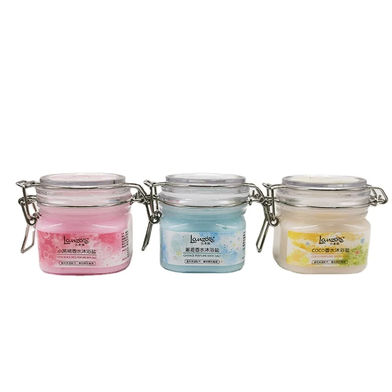 Лидер продаж, розовый скраб для ухода за кожей, отбеливающий гель, соль для ванны для спа