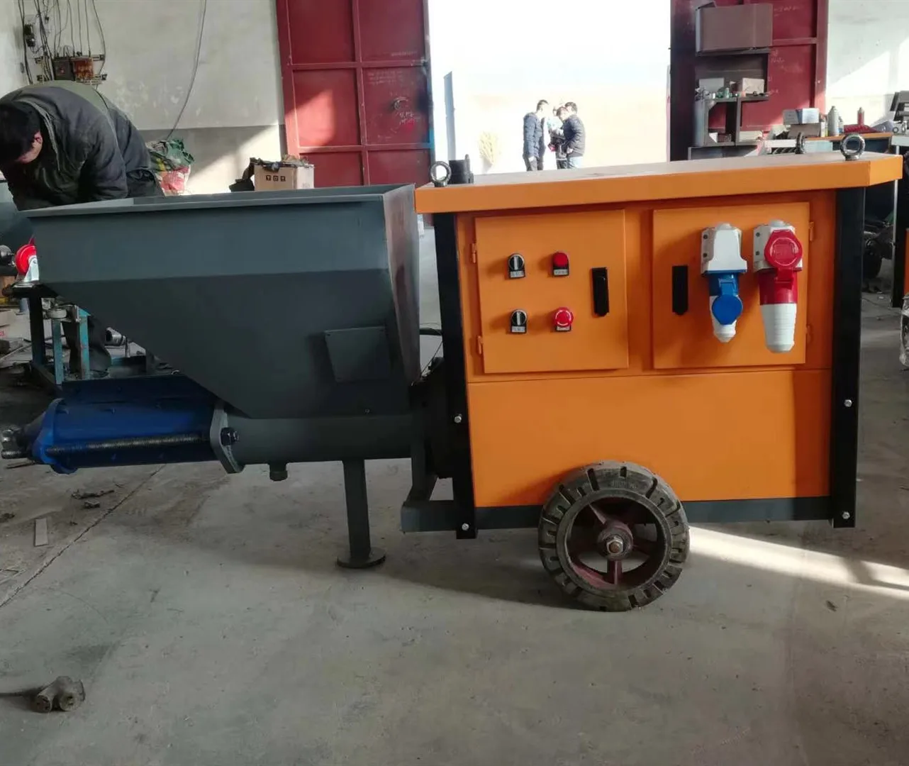 Cheap price Wall Mortar Spray Machines / sand mortar spray / Cement plaster spraying machine