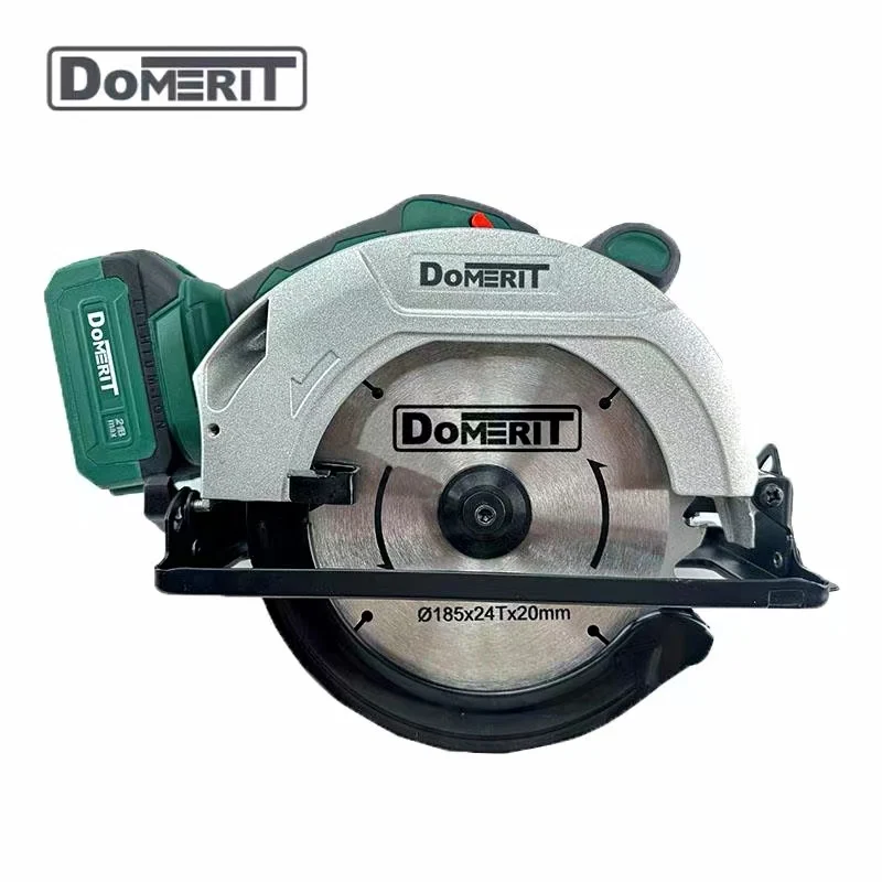 hot selling  DoMERIT  21V cordless circular saw DISC 185 mm with Li-ion  Battery  for wood cutter 4500Rpm