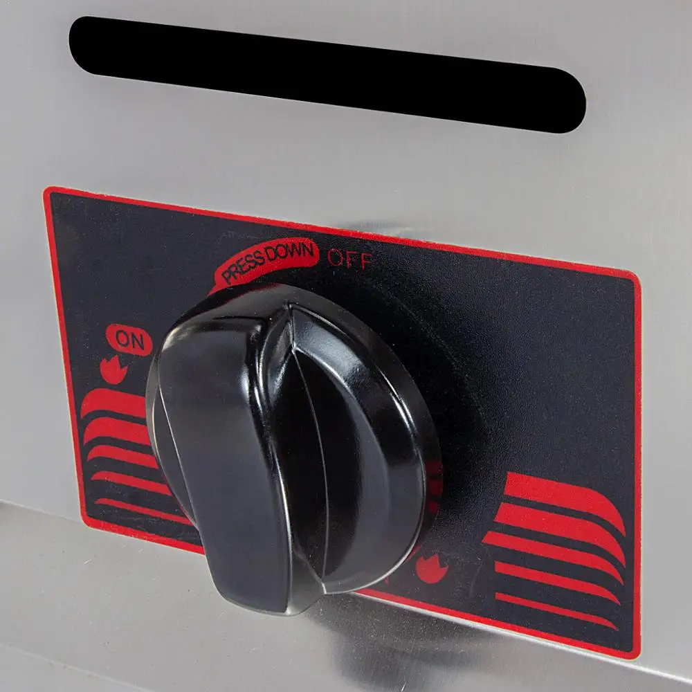 Restaurant KFC Fast Food Equipment Commercial 6L+6L Double Cylinder Deep Fryer Gas French Fries Machine Chicken Fryer