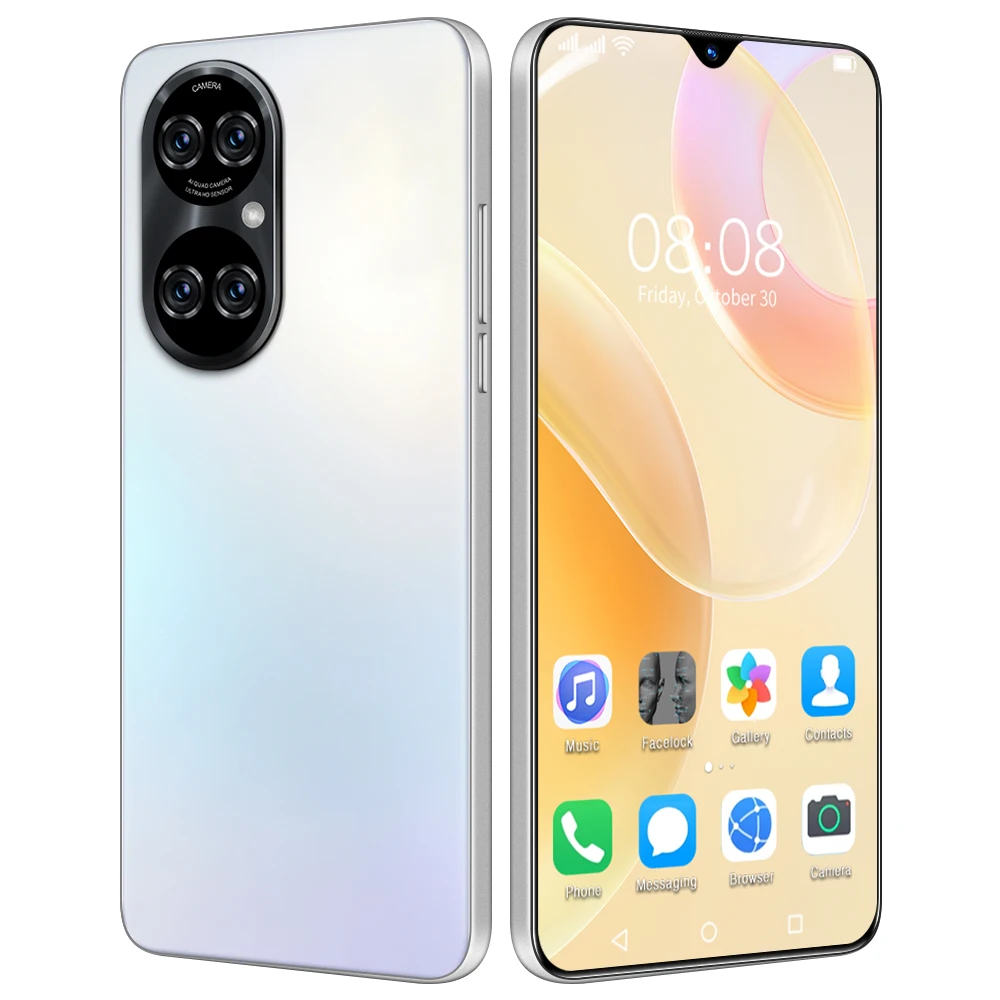 2021 Cheap Big Screen 6.7 HD P50 Pro 8G+256G Android Original Wholesale Android Unlock Smart Phones Mobiles