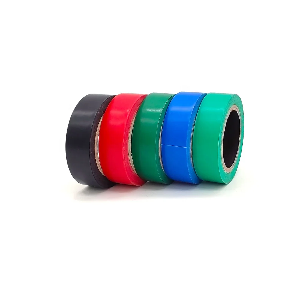 cinta aislante PVC electrical tape vinyl multiple colors high voltage waterproof electrical insulation tape for all weather