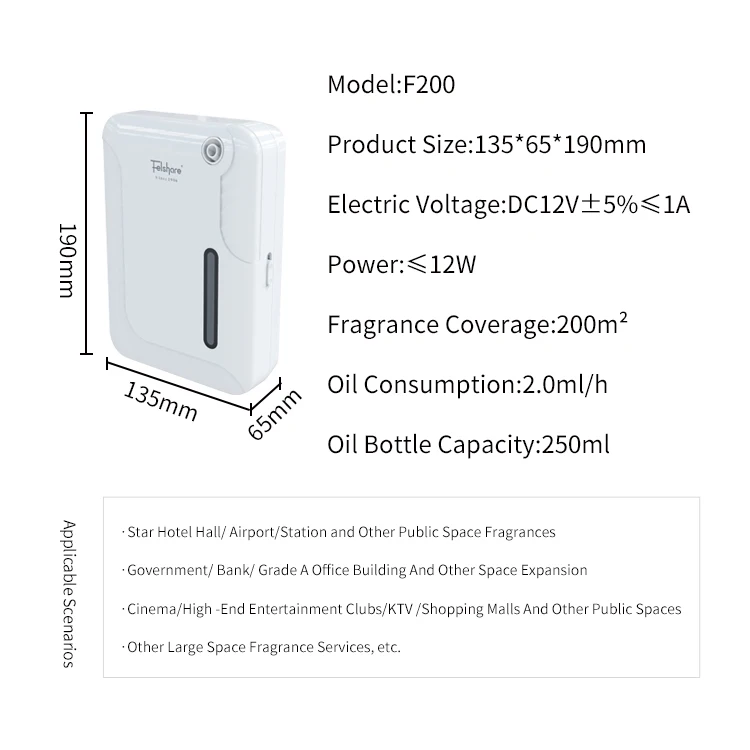 Top Sale Electric Bluetooth WIFI APP Control Aroma Diffuser Machine Wall Mounted Aromatherapy Nebulizer Essential Oil Diffuser