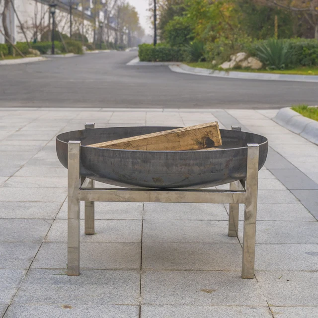 outdoor steel water bowl BBQ grill fire pit bowl