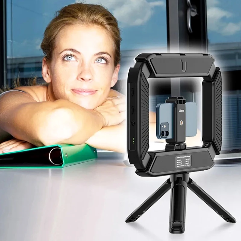 360 photo booth square light battery power ring light led for 360 photo booth