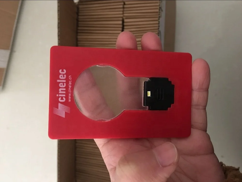 Cheap Custom Logo Printing Portable Mini Pocket Led Card Light Mini Bulb Lamp