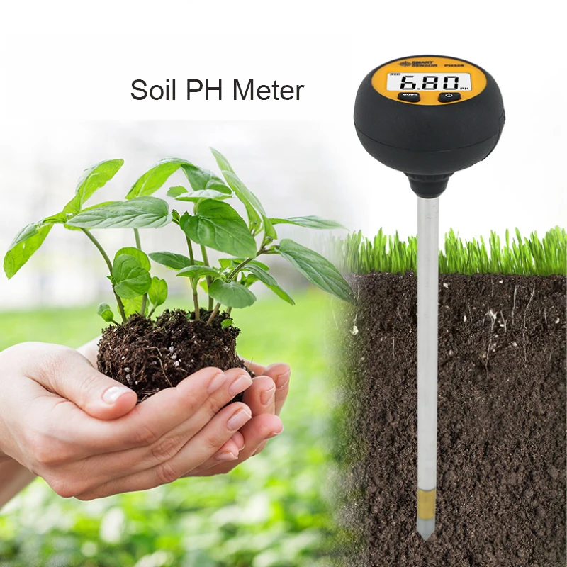 Smart Sensor PH328 Soil Moisture Meter Temperature tester 3 in 1 soil PH meter