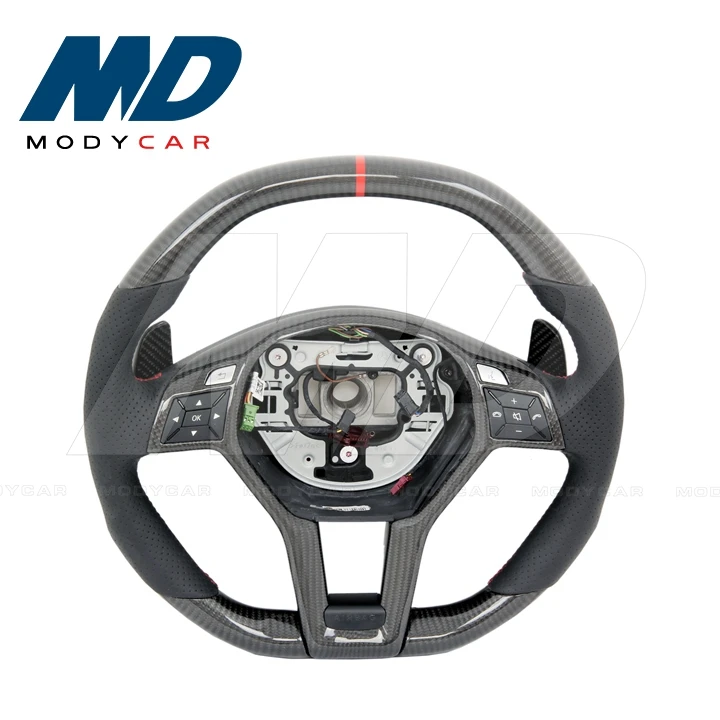 Modycar Style Carbon Fiber Steering Wheel For MERCEDES BENZ A-Class C-Class E-Class Cla-Class W176 W205 W117 W212