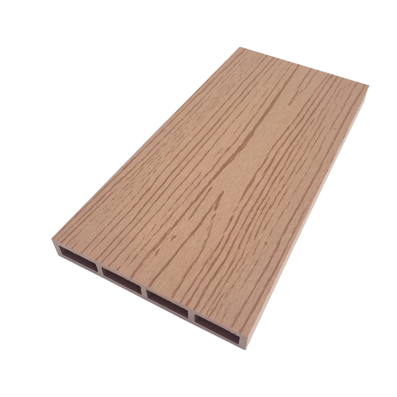 Euro Style Top Orange Composite Fence Panel 140*20 Wood grain WPC Fence Board