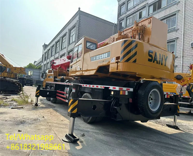 Sany Mounted Stc800 80-тонный 6x4 грузовик с краном мобильный кран сцепления Подержанный Автокран