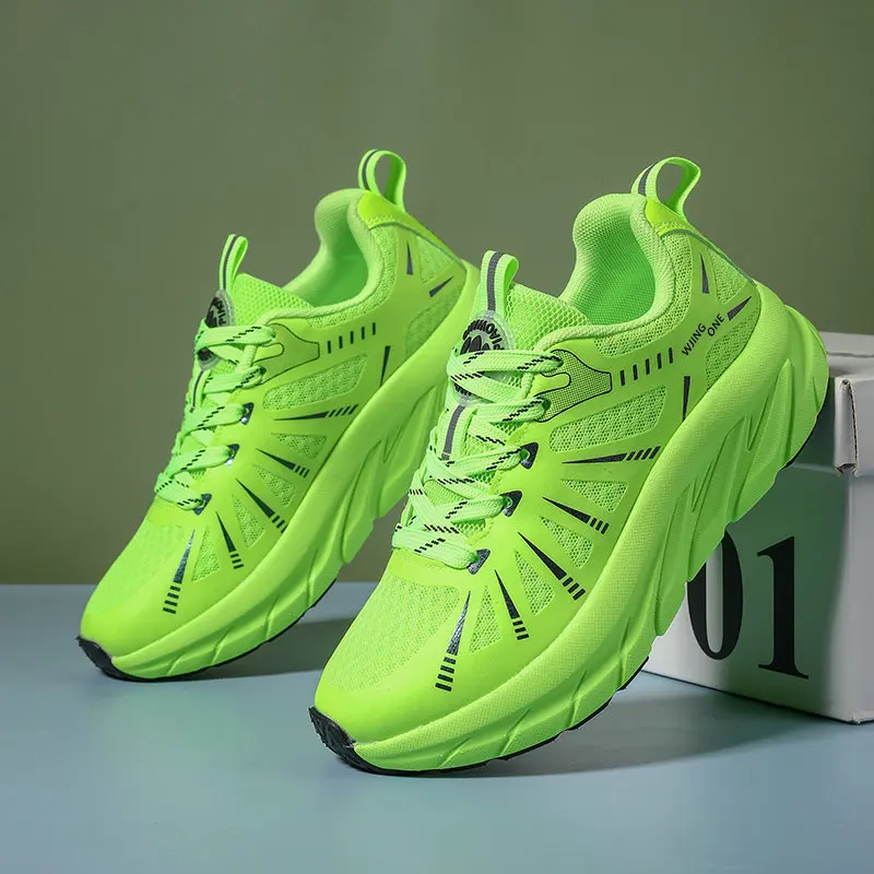Sports shoes new quality high elastic cushioned comfortable breathable increase factory wholesale