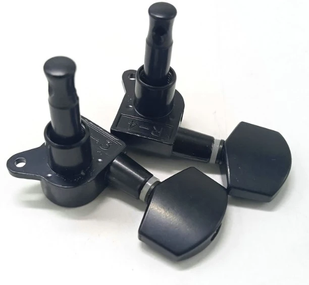 Popular supply of folk guitar full closed coil coil metal alloy 41 folk LP electric guitar big square head string button black