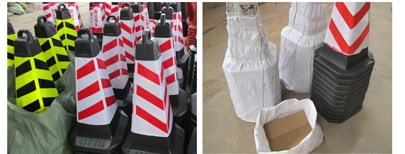 safety road Cone PE 700mm Lifting ring square cone warning reflective Emergency traffic road cone