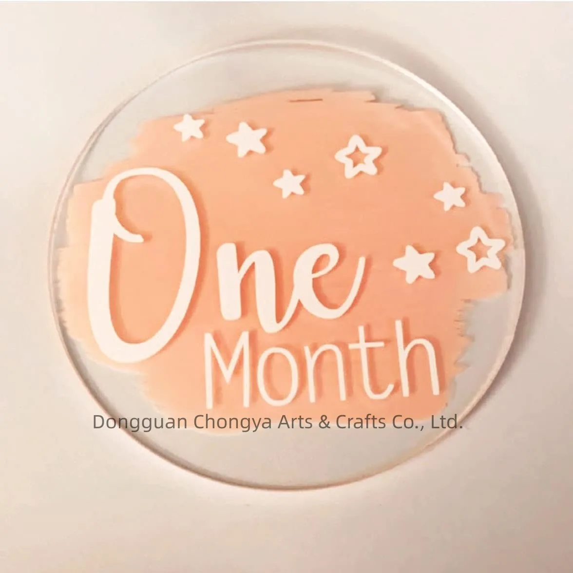 Clear Circle 4 Inch Acrylic Plexiglass Disc Transparent Round Acrylic Sign for Milestone Markers Laser Cutting and Engraving