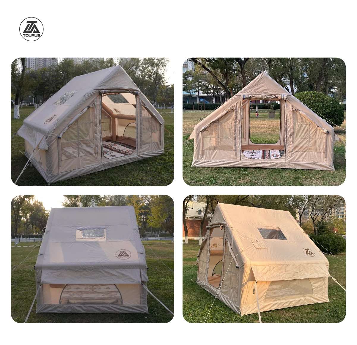 TOURUS Outdoor camping tent Large space camping inflatable tent