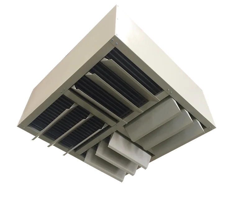 25kW 86000BTU  Ceiling suspended steam warm air blower fan heater for heating for workshop industria warehouse mall Airport