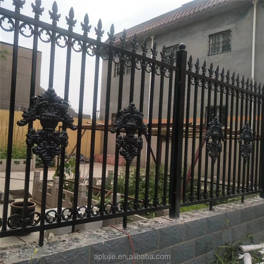 Metal inner pipe, PVC outer layer, assembled, installed private courtyard guardrail