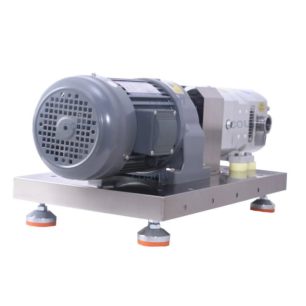 Sanitary 316L food transfer pump  Lobe Rotor Pump Electric Honey Rotary Pump High Viscosity Medium High pressure without motor