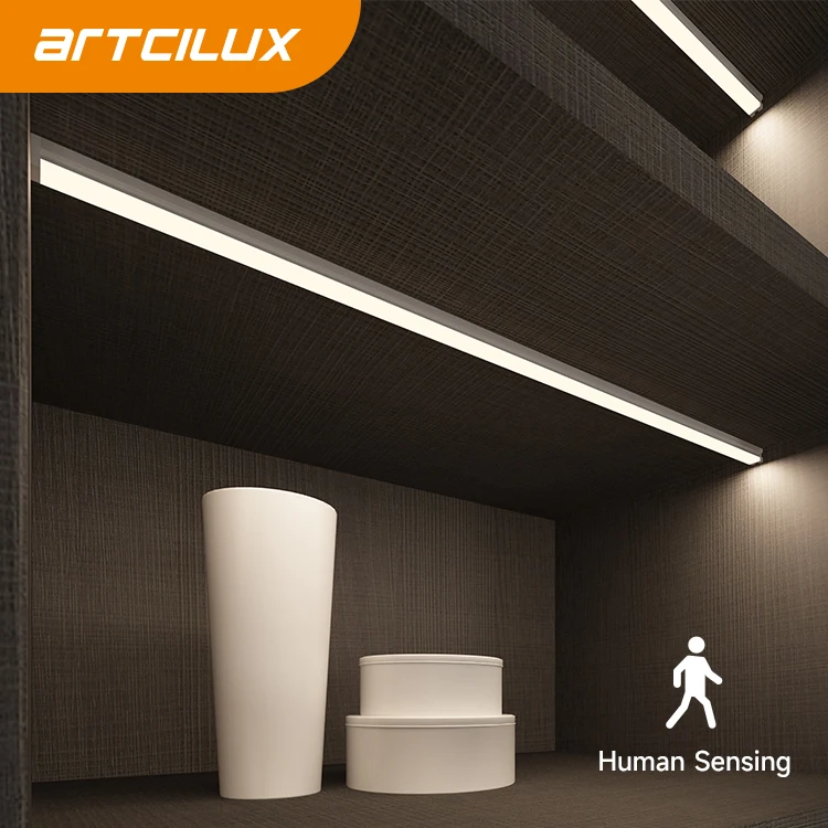 Hot Sale Surface Mounted Strip Lights With Motion Sensor Inside Led Indoor lighting Furniture lighting Aluminum