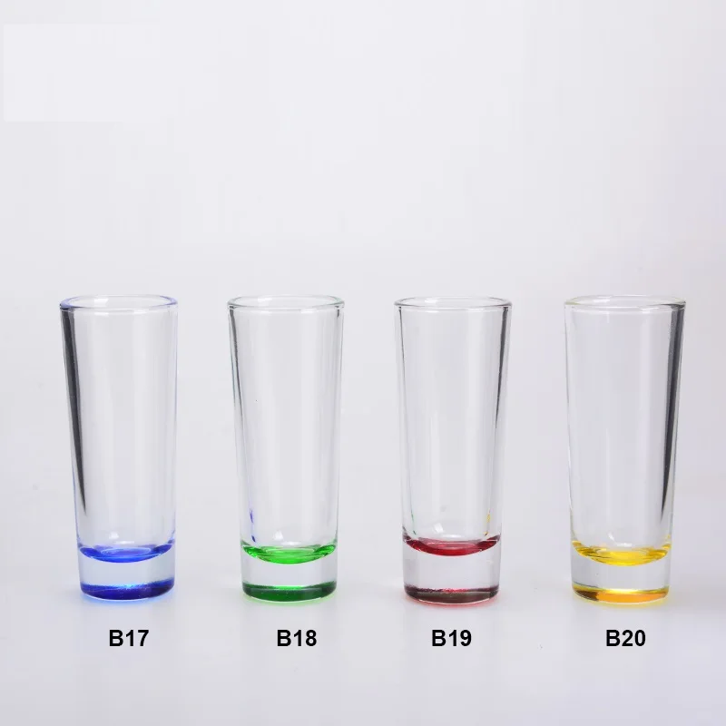 Wholesale customized promotional 2oz bullet cylinder liquor shot glass tequila glass cup souvenir shot glasses whiskey glass cup