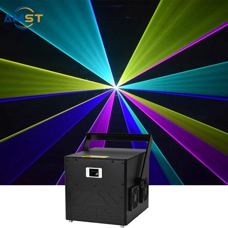 Мощное оборудование для освещения сцены 15 Вт RGB DJ лазерный полноцветный диско-свет высокояркий на сцене мультяшный анимационный проектор ILDA