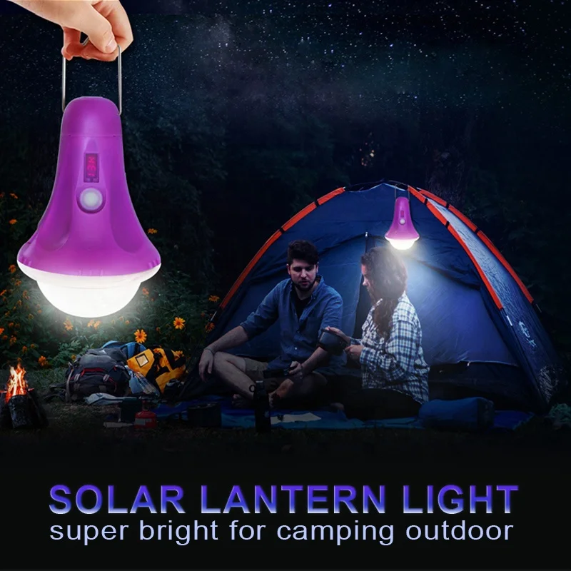 Hot Sales Rechargeable Solar Powered LED Camping Lanterns with Emergency mode Outdoor Solar Lighting Lantern
