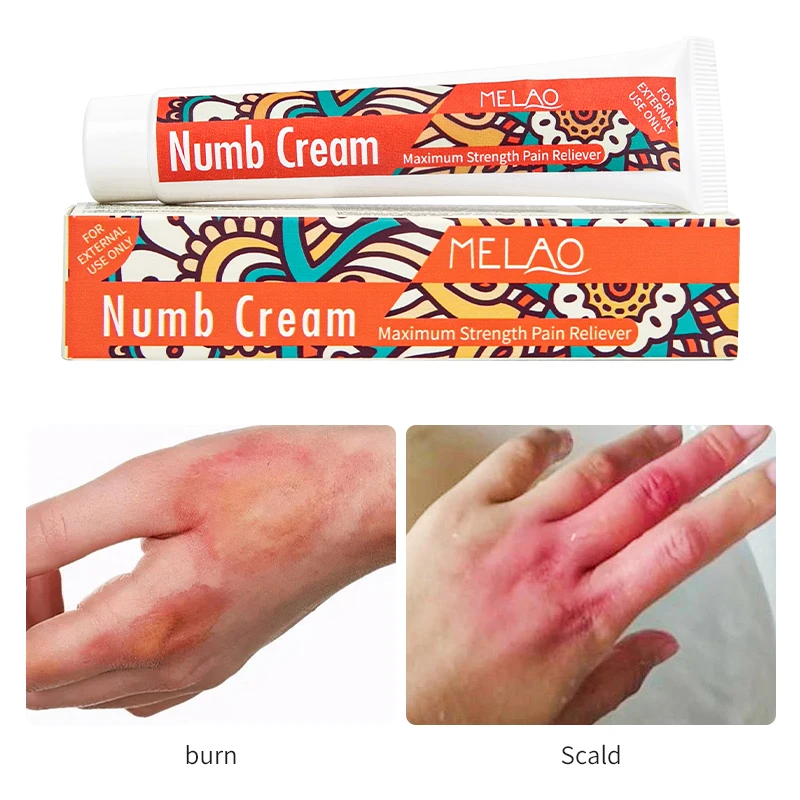 MELAO Hot Selling Effective Tattoo Numbing Cream Private Label Painless Eyebrow Microblading Tattoos Numb Numbness Cream