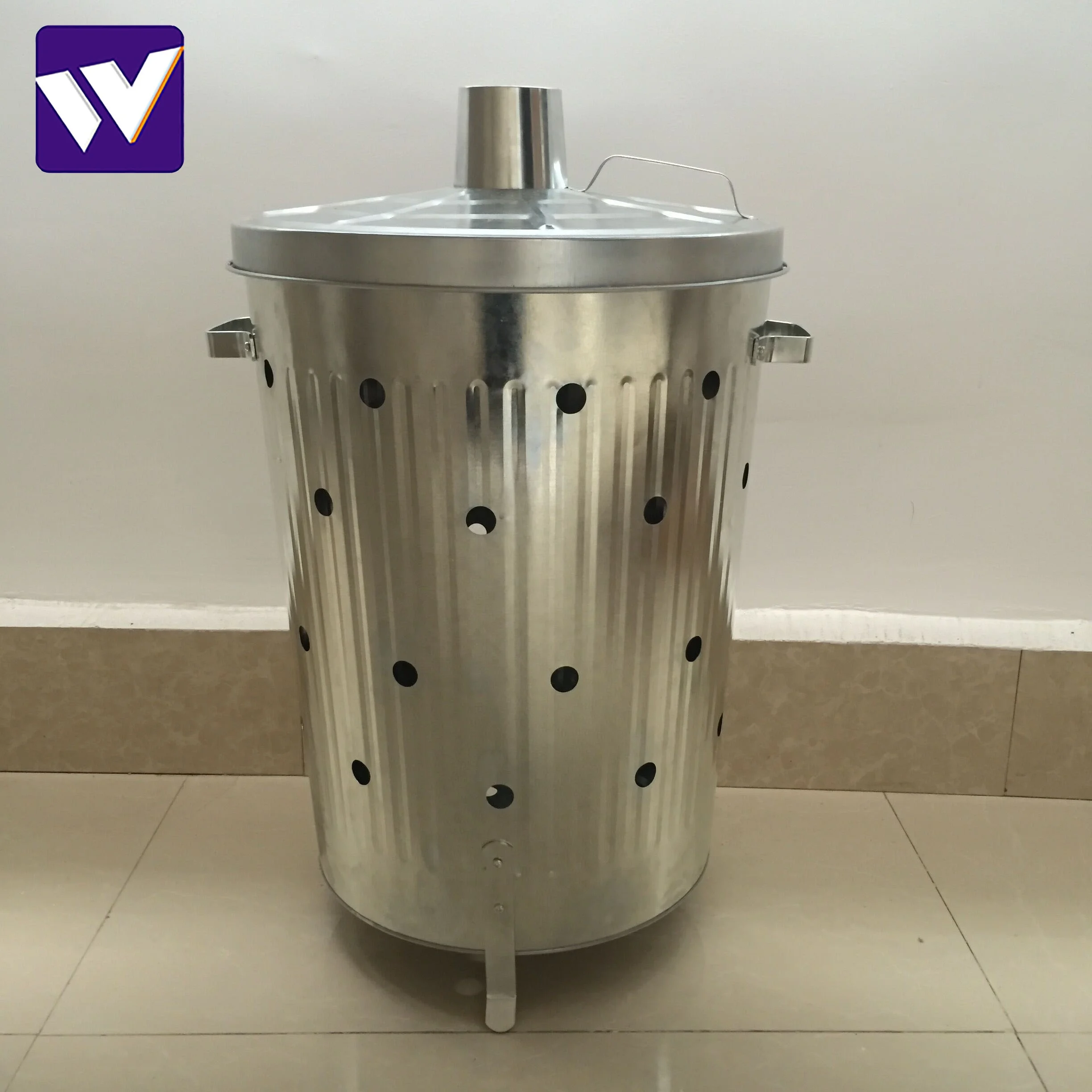 85L Home garden incinerator/Garden waste incinerator/85L Galvanised Incinerator Fire Bin