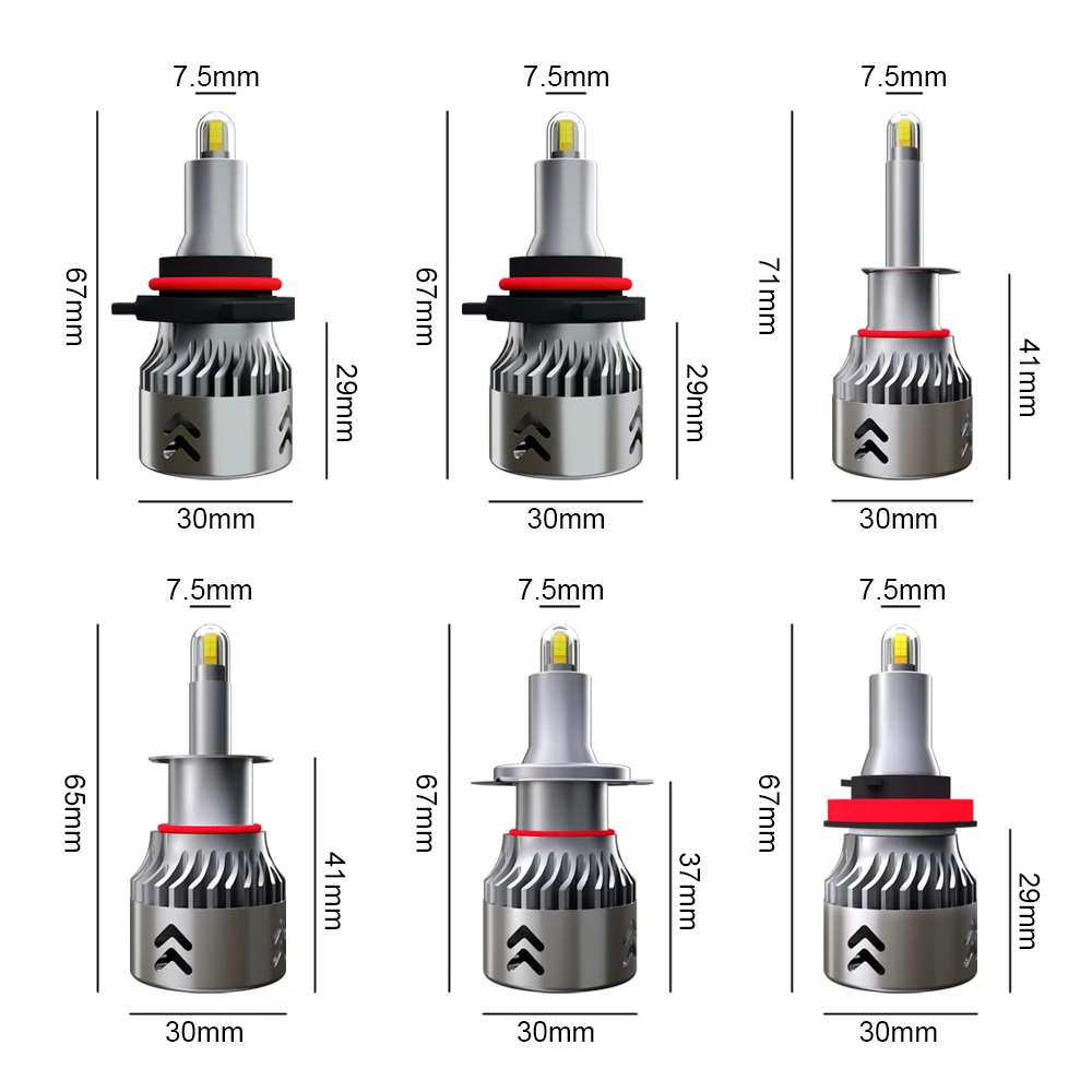 Универсальная автомобильная ксеноновая фара, обновленная подсветка 6000k, белый свет, сильное тепловыделение, IP68 Водонепроницаемая светодиодная фара