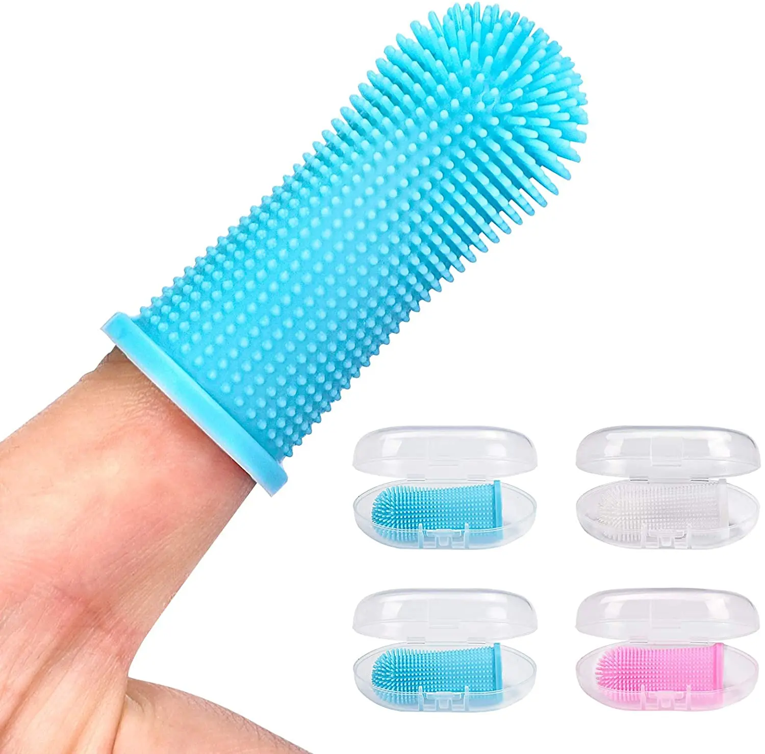Best Price Pet Dog Toothbrush Silicone Dog Teeth Brush Pet Finger Toothbrush