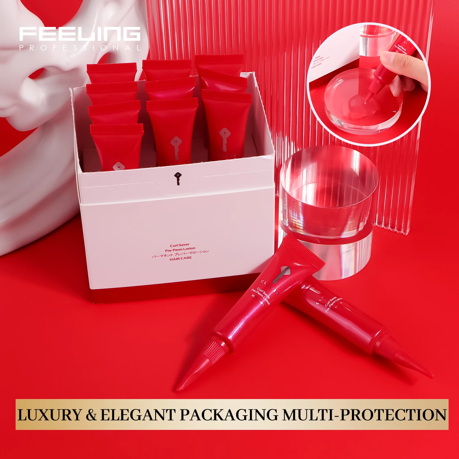 FEELING Professional Pre-Perm Essence Treatment 15ml Equalize Hair Condition Before Winding For Cool Perm