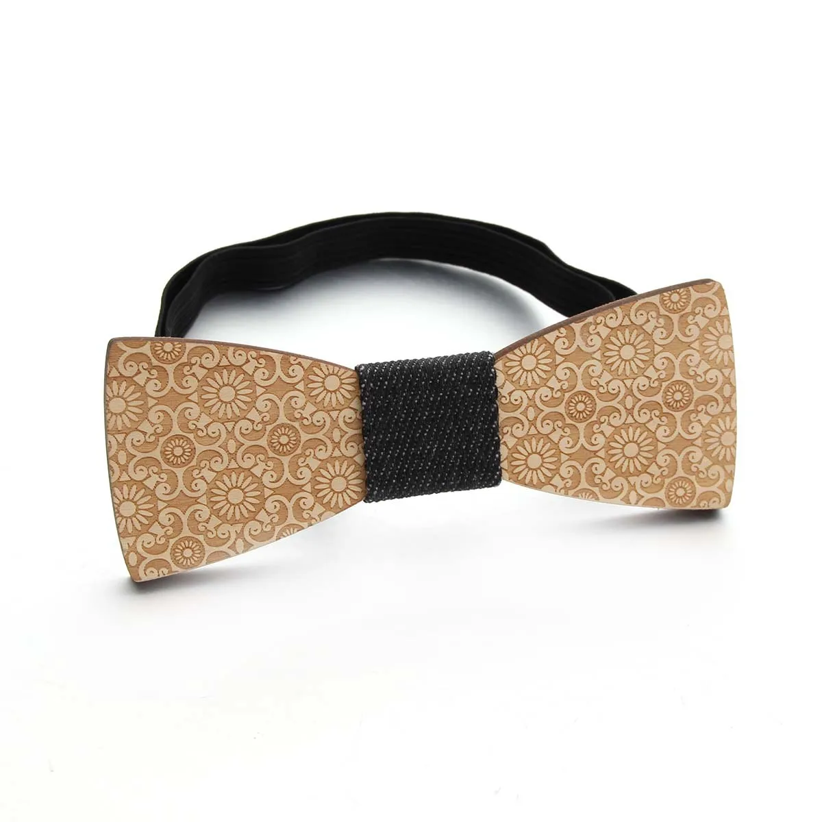  Hesiod Wholesale Manufacturers Fashion Wood Bow Tie Gift Wooden Pre-tied For Wedding