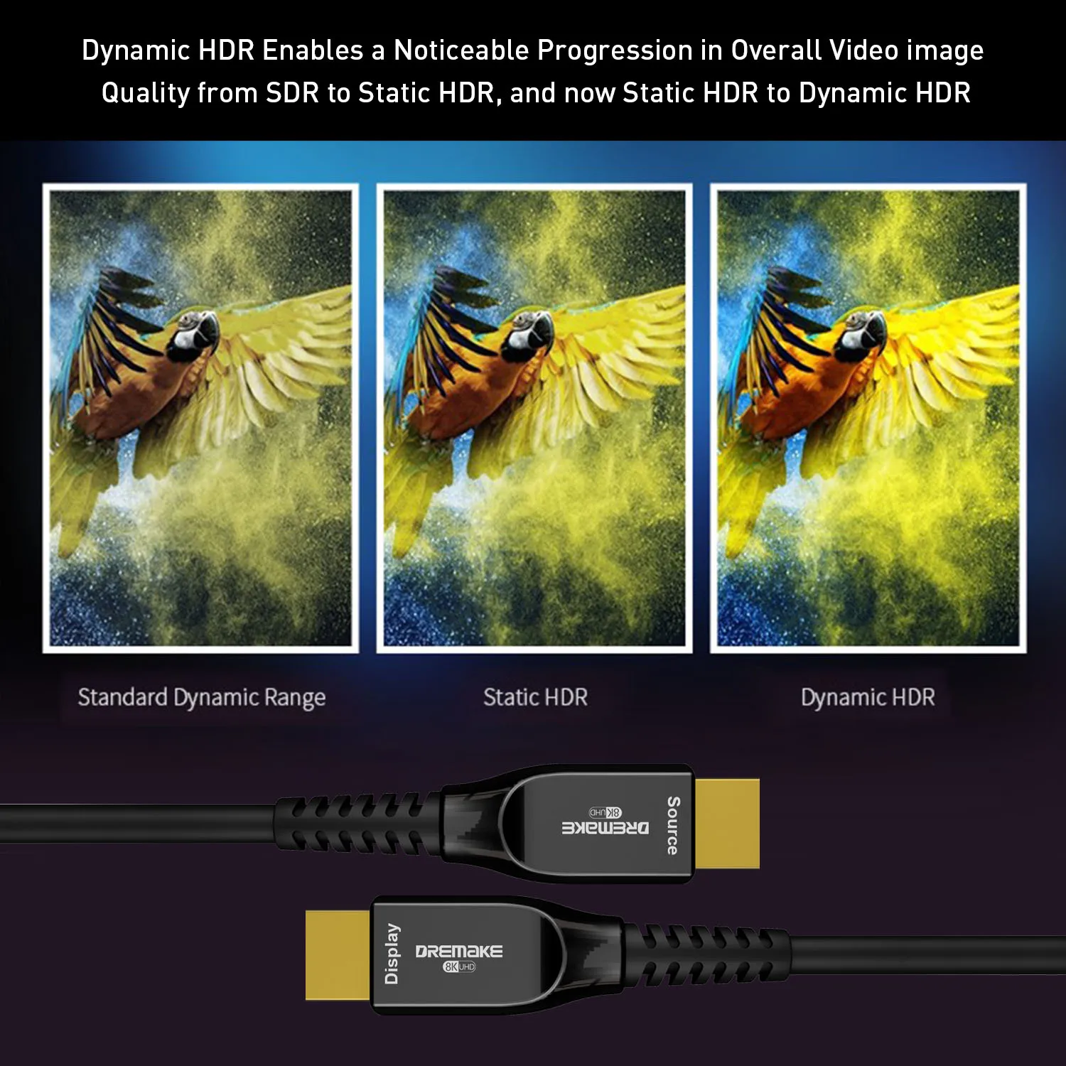  Новейший 10k 8k hdmi кабель для UDTV поддержка oem odm Логотип Активный оптический