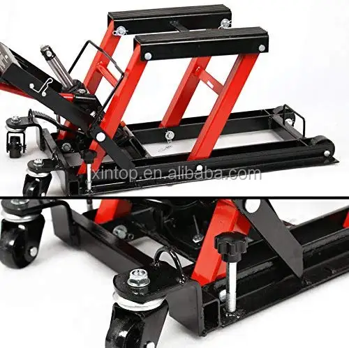 1500lbs Motorcycle lift Hydraulic Jack Motorbike Stand Hoist Lift Portable Hydraulic Motorcycle Scissor Jack