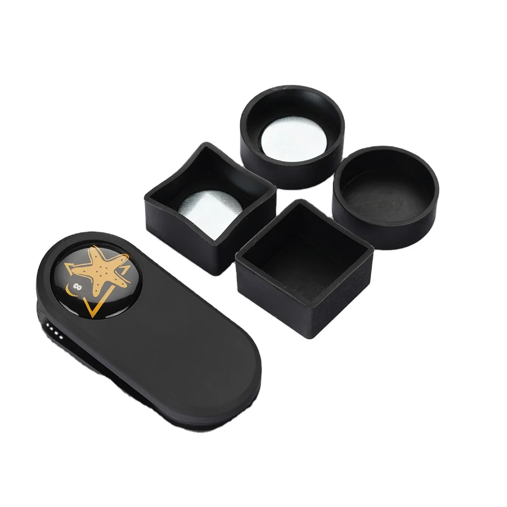 CRICAL Magnetic Billiard Chalk Holder Billiard Chalk Case Table Round Quadrilater Belt Clip for Chalk Pool Snooker Accessories