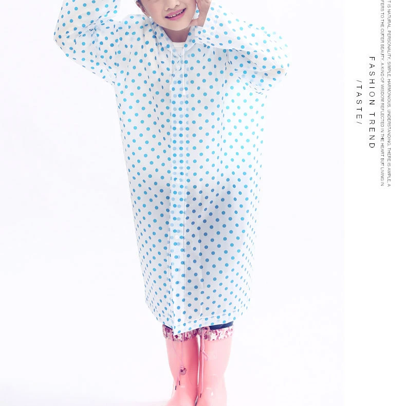 high quality Light weight  hooded cartoon printed Children raincoat for hiking outdoor
