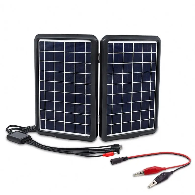 High Quality China Factory Mini Solar Panel 18V 13W Plug and Play Solar Cell Panel Mobile power bank