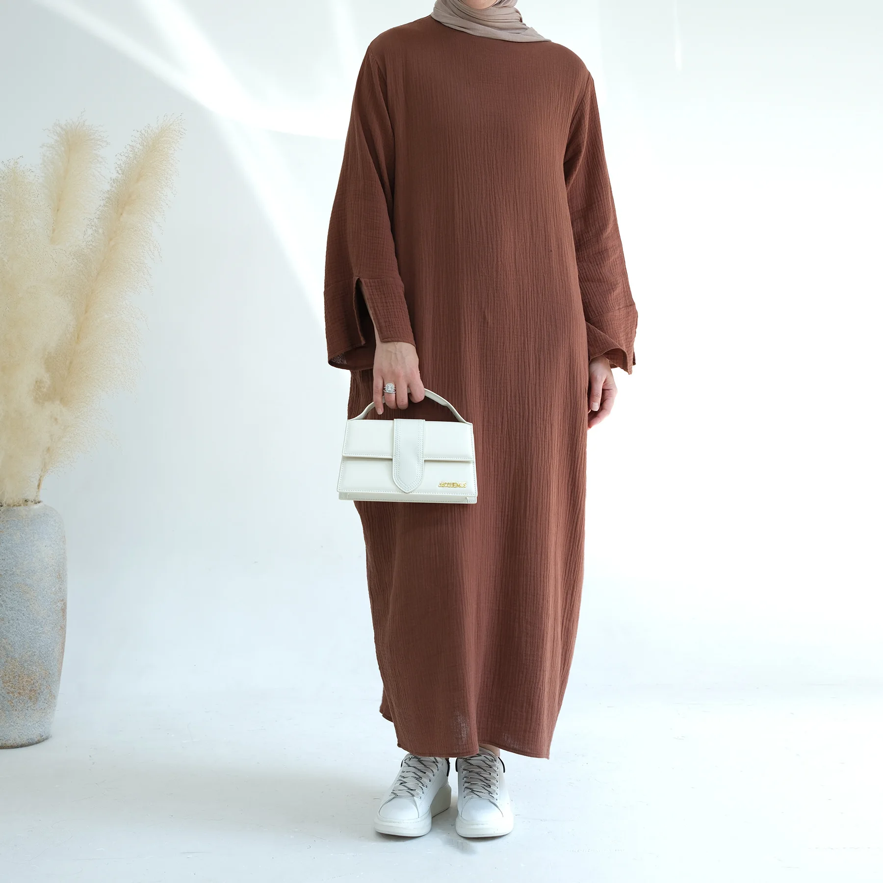 New styles eid abaya dubai turkey muslim fashion new dress dress abaya kimono satin muslim dress for praying