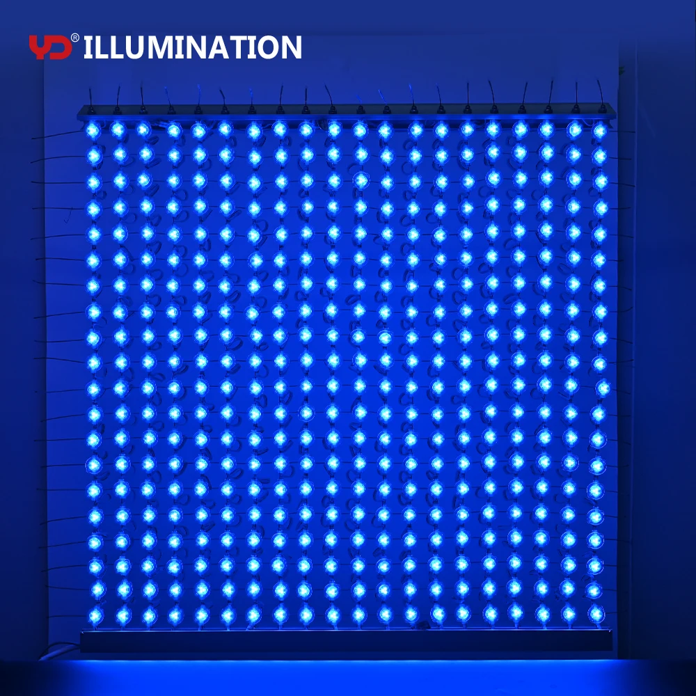 Superior quality IP68 Anti-UV RGBW flame retardant LED Mesh Screen For Outdoor Facade Lighting