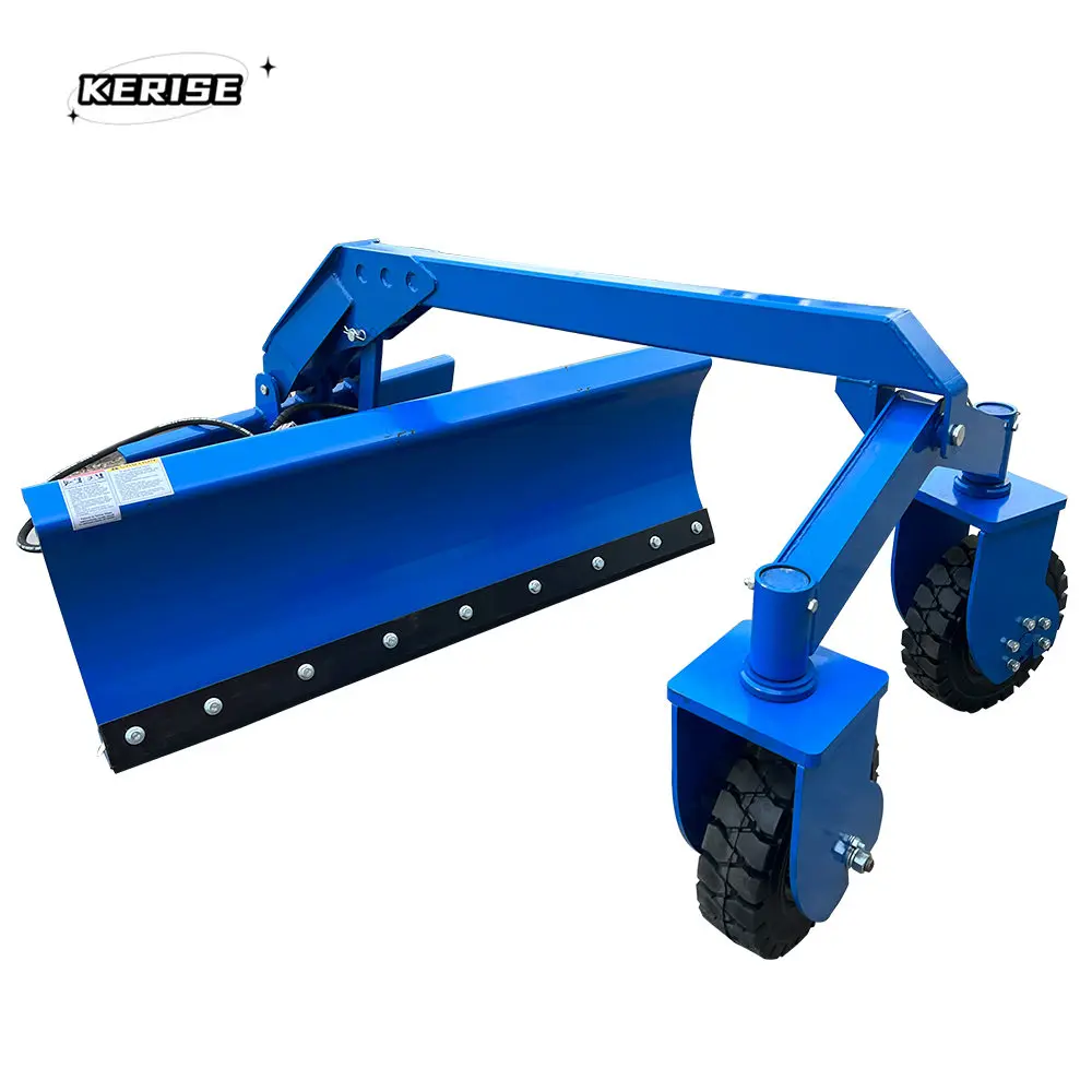Hydraulic Grader Blade Articulated Wheel Loader With Skid Steer flat ground