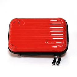 Compact waterproof Blackish green 3D stripes pattern eva case Portable camera shoulder bag for camera photo accessories