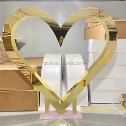 Wedding Arches Outdoor Wedding Stage Layout Crescent Moon Gate Party Background Shelf White Gold Road Lead Backdrop