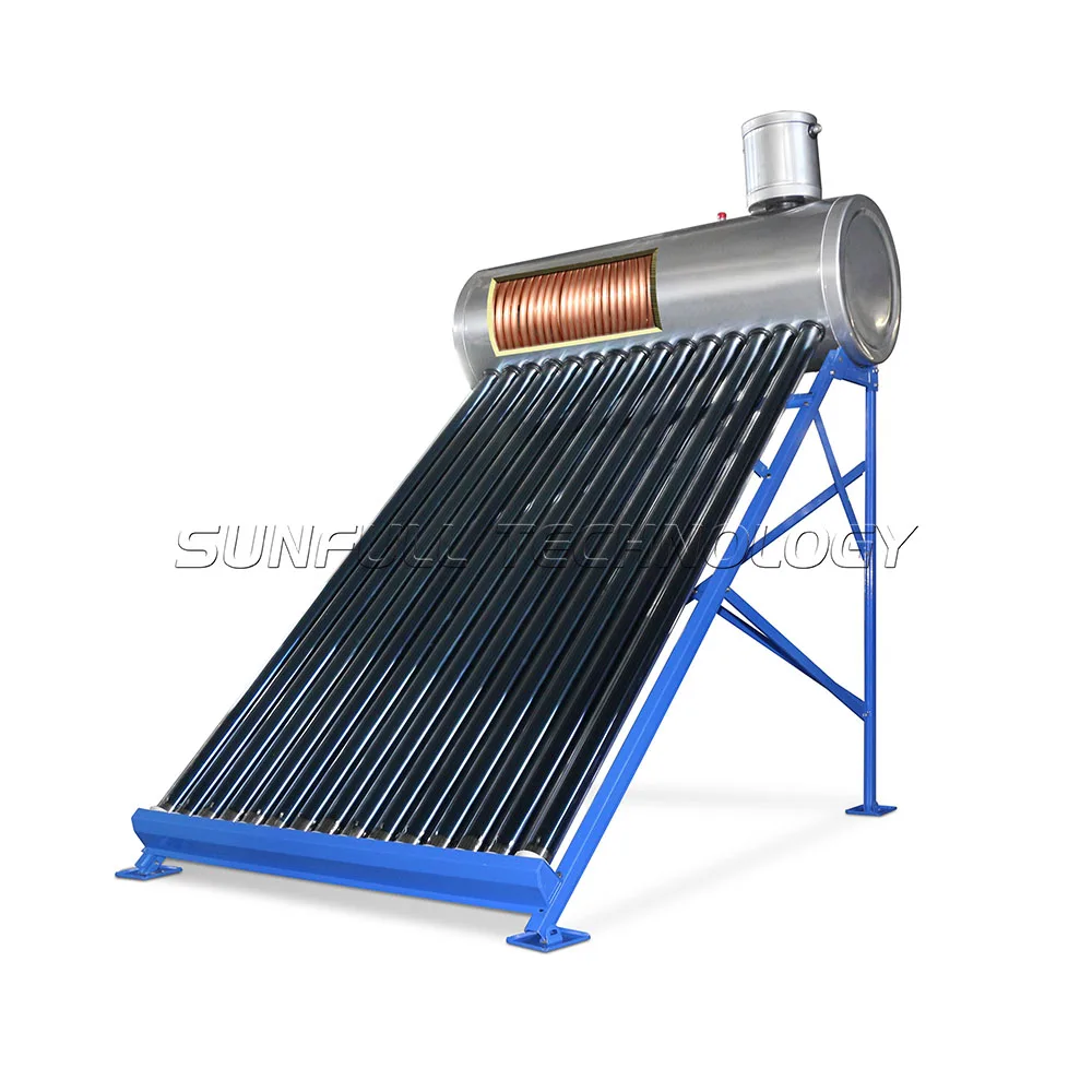 Copper Coil Solar Water Heater  Pre-Heated Heat Exchanger Solar Heater System