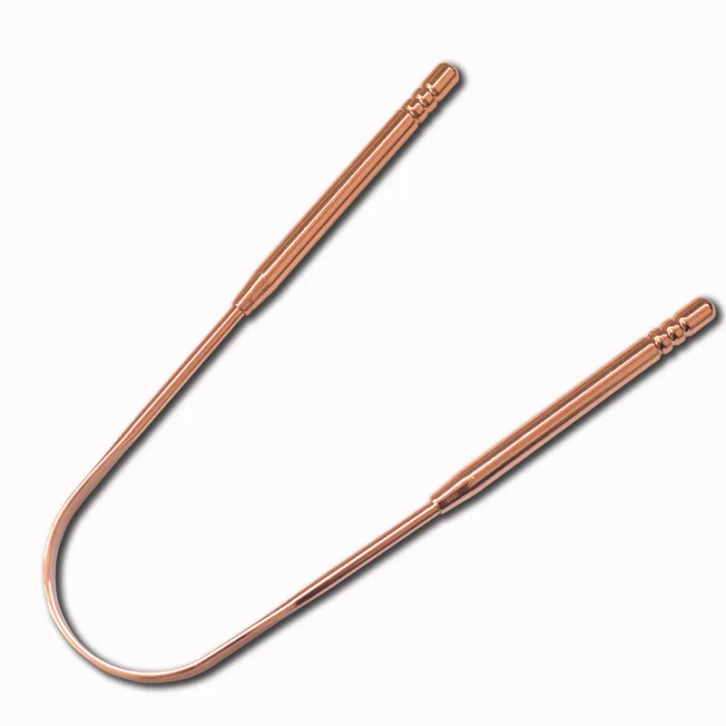 Hot Sale Stainless Steel  Gold/Rose Tongue Scraper Cleaner Scraper Copper
