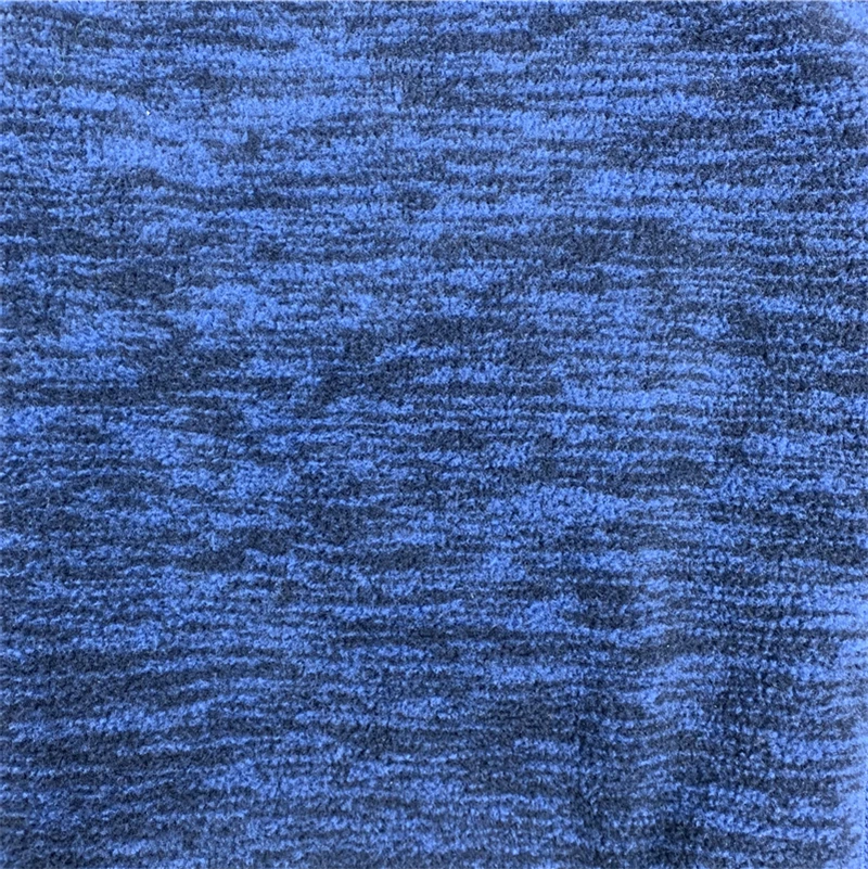 shaoxing factory supply 100% polyester sweater fleece cationic melange polar fleecce fabric