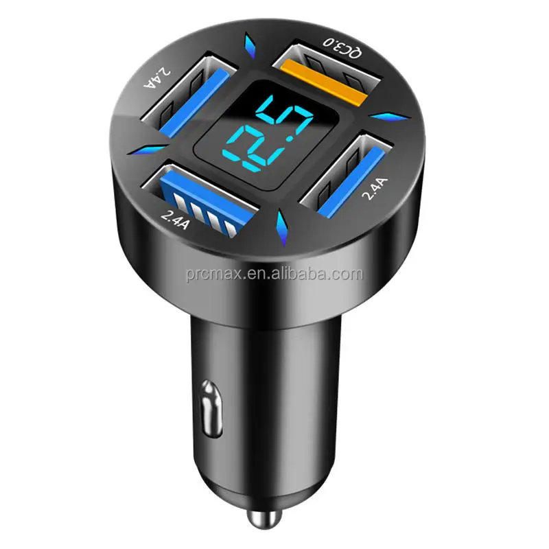 PD 20W QC3.0 Port Fast Charging Adapter with Cigarette Lighter USB C Car Charger for Mobile Phones