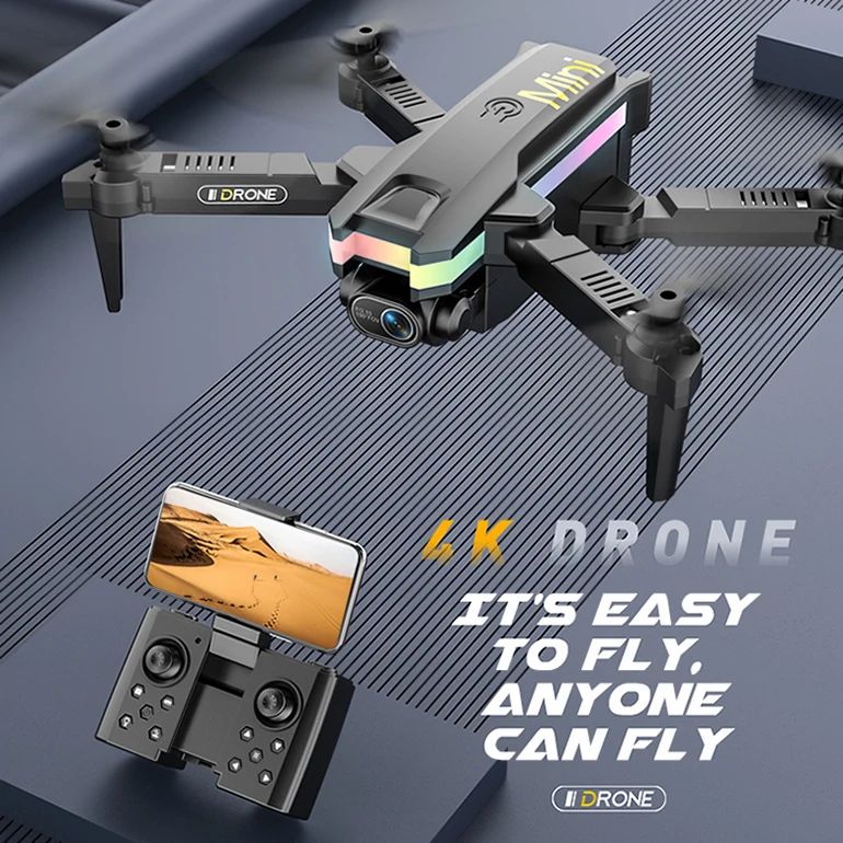 Foldable Les Photo Shoot Drone Fvp Rs 500 Gsm With Double Camera Professionnel Dron Con Luces Led