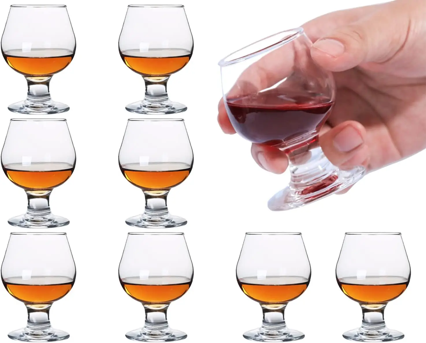 1.75 oz 50ml Cute Shot Glasses Small Brandy Snifters Cognac glass Tequila Glasses